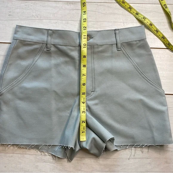 UO Urban Renewal Remnants Canvas Carpenter Shorts Sz S NWT Mint Seafoam Sea Salt - Picture 9 of 12